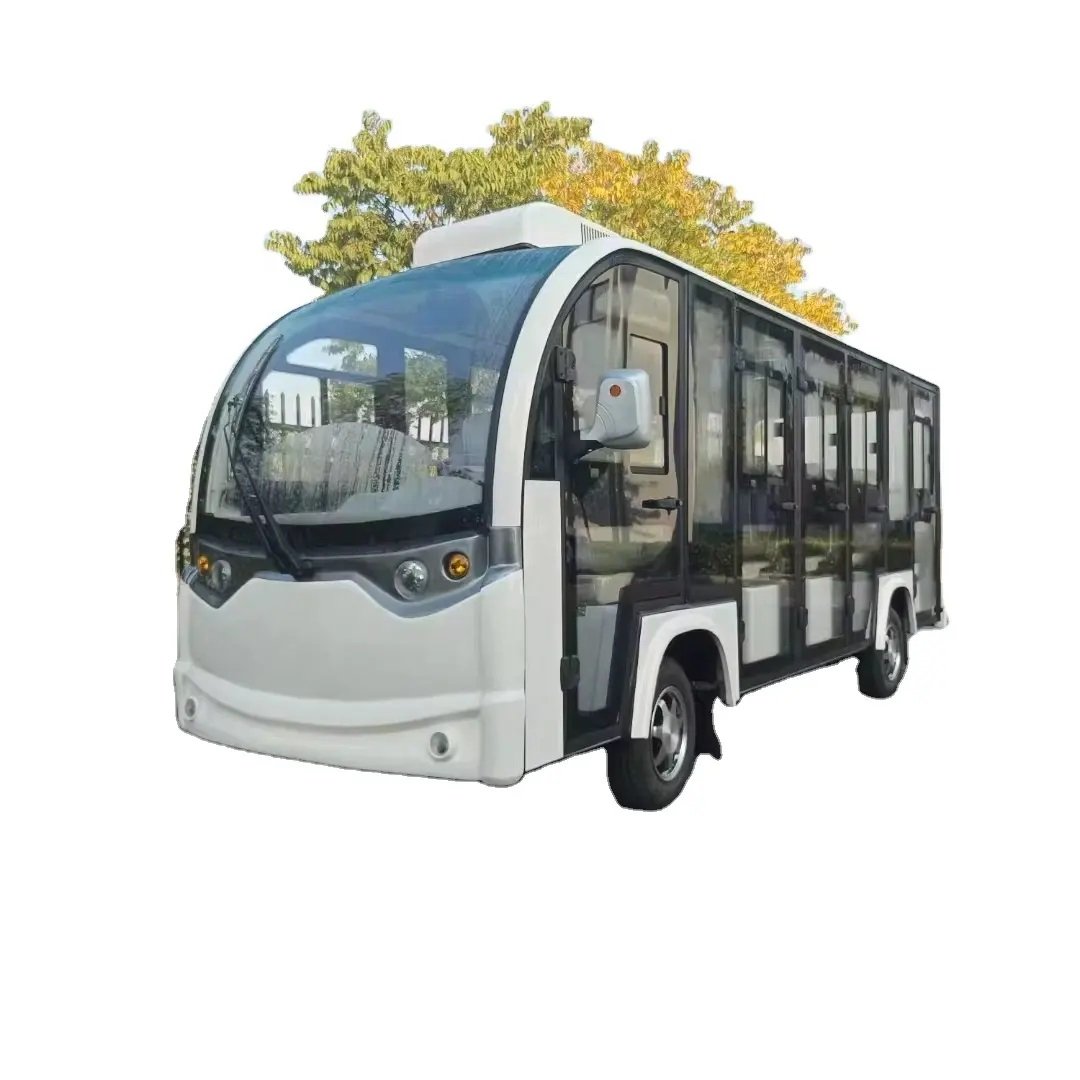 23 Seat Shuttle Transport Sightseeing Bus Car Electric Passenger Bus Electric Moving Bus for Sale